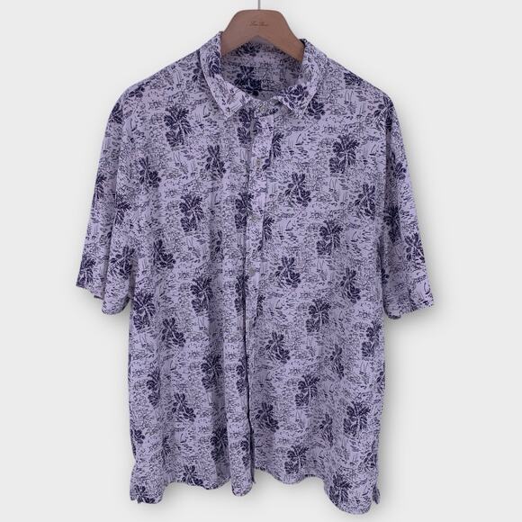Bermuda Sands Golf Shirt Performance Button Front Resort Sailing Blue XL - Picture 1 of 7